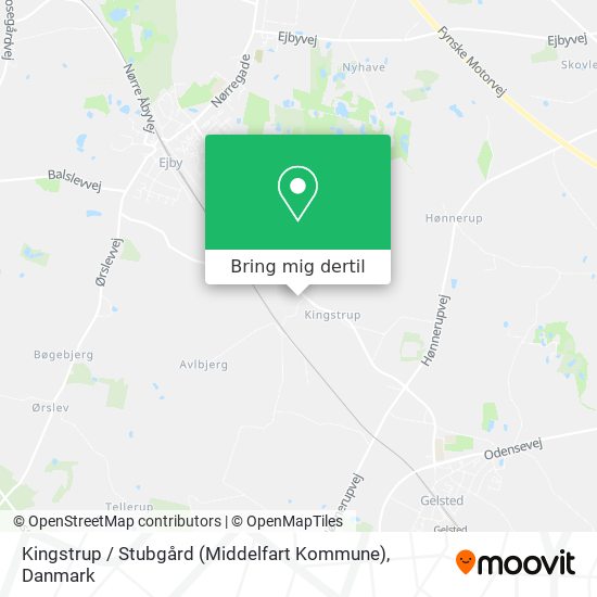 Kingstrup / Stubgård (Middelfart Kommune) kort