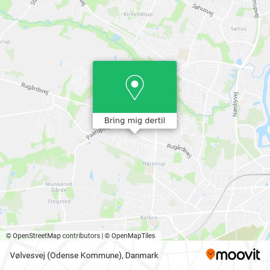 Vølvesvej (Odense Kommune) kort