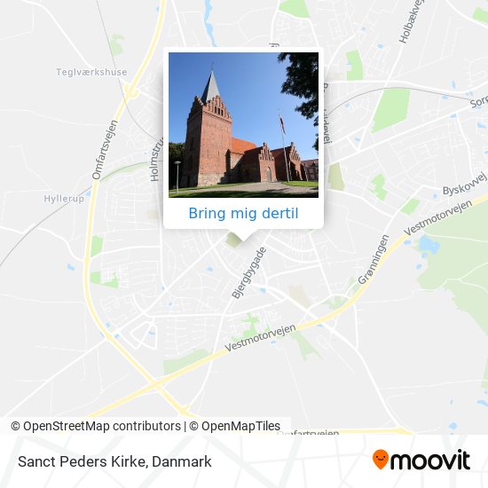 Sanct Peders Kirke kort