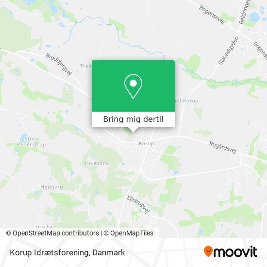 Korup Idrætsforening kort