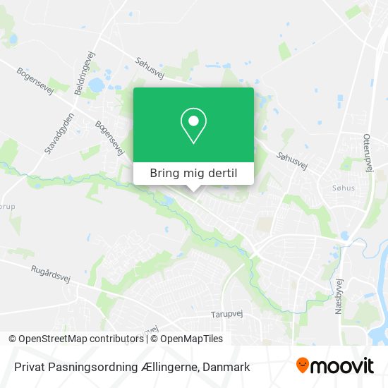 Privat Pasningsordning Ællingerne kort
