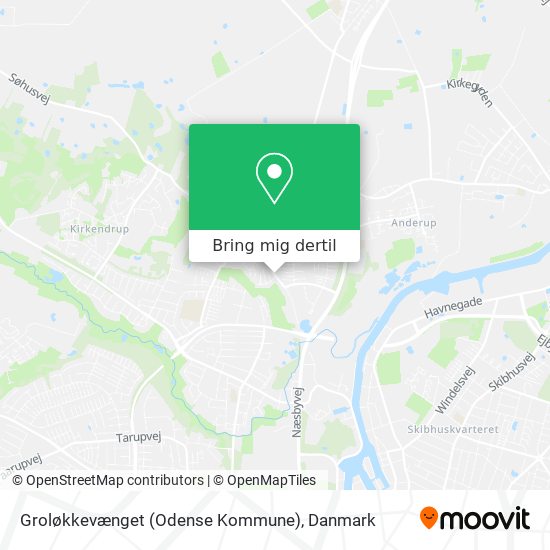 Groløkkevænget (Odense Kommune) kort