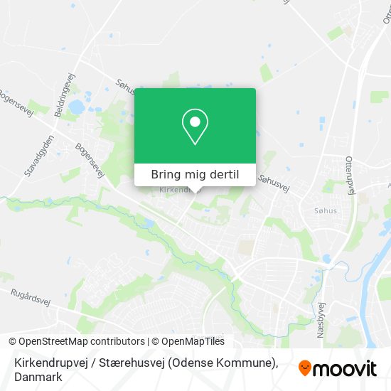 Kirkendrupvej / Stærehusvej (Odense Kommune) kort