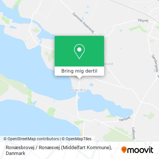 Ronæsbrovej / Ronæsvej (Middelfart Kommune) kort