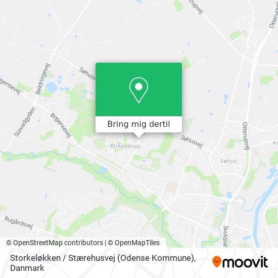 Storkeløkken / Stærehusvej (Odense Kommune) kort