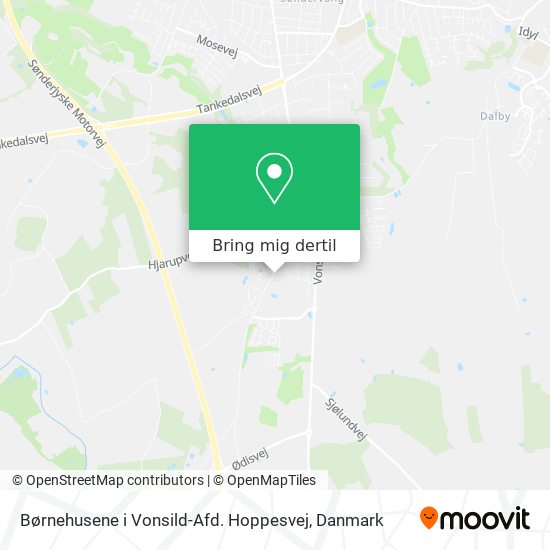 Børnehusene i Vonsild-Afd. Hoppesvej kort