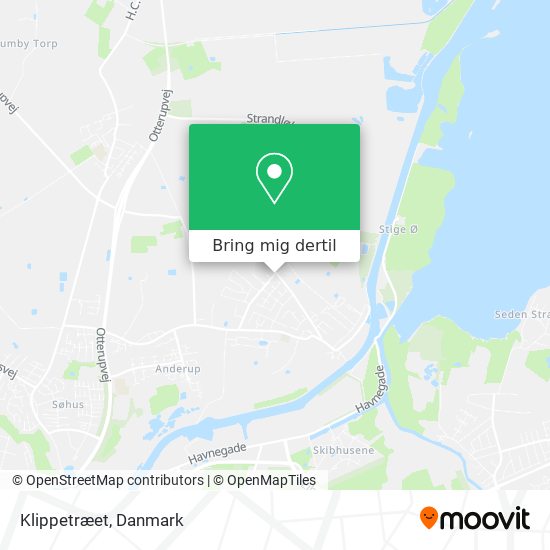 Klippetræet kort