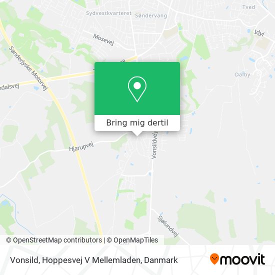 Vonsild, Hoppesvej V Mellemladen kort