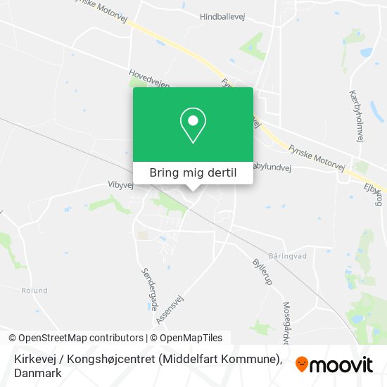 Kirkevej / Kongshøjcentret (Middelfart Kommune) kort