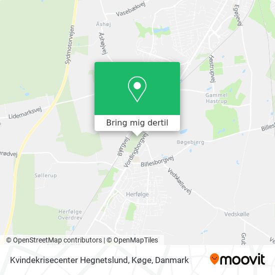 Kvindekrisecenter Hegnetslund, Køge kort