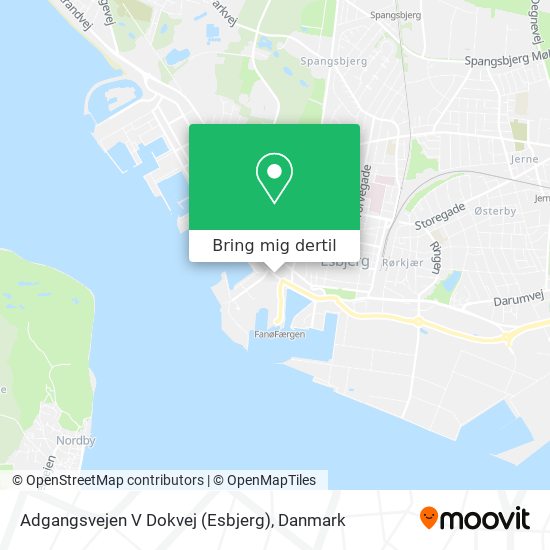 Adgangsvejen V Dokvej (Esbjerg) kort