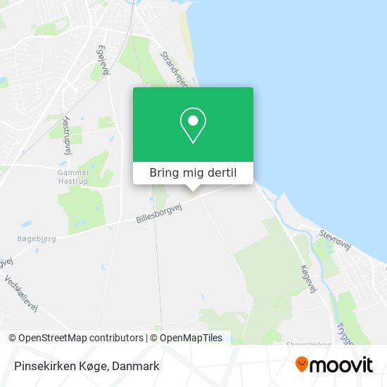 Pinsekirken Køge kort