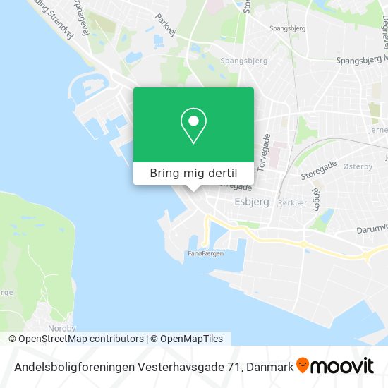 Andelsboligforeningen Vesterhavsgade 71 kort