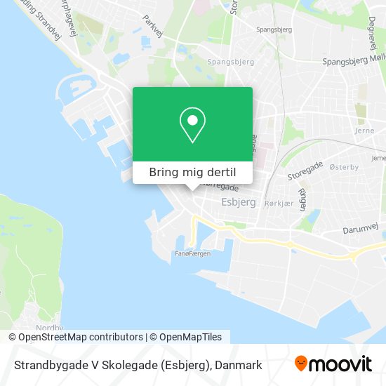 Strandbygade V Skolegade (Esbjerg) kort