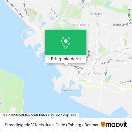 Strandbygade V Niels Juels Gade (Esbjerg) kort