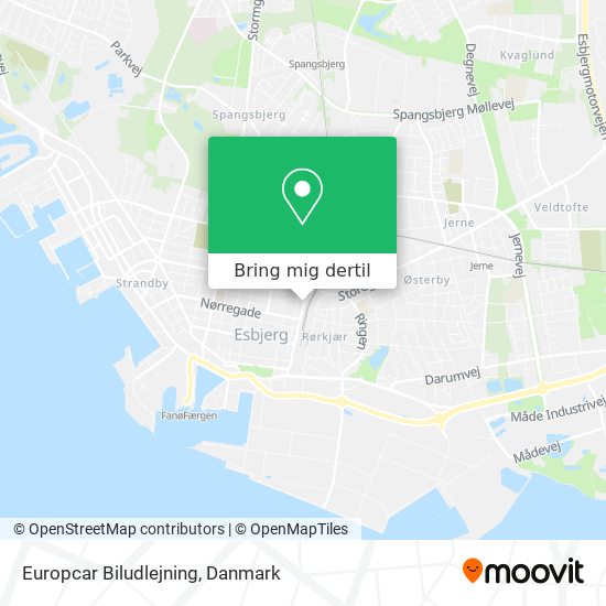 Europcar Biludlejning kort