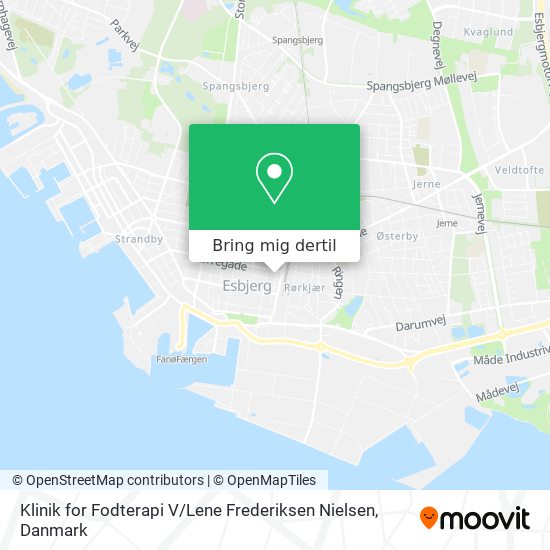 Klinik for Fodterapi V / Lene Frederiksen Nielsen kort