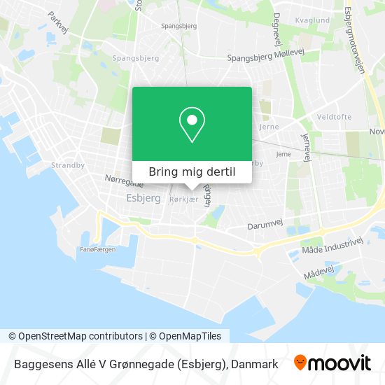 Baggesens Allé V Grønnegade (Esbjerg) kort