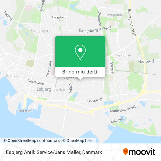 Esbjerg Antik Service / Jens Møller kort