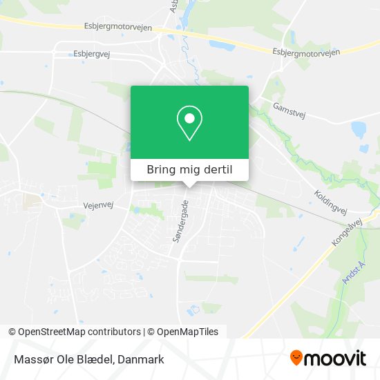 Massør Ole Blædel kort