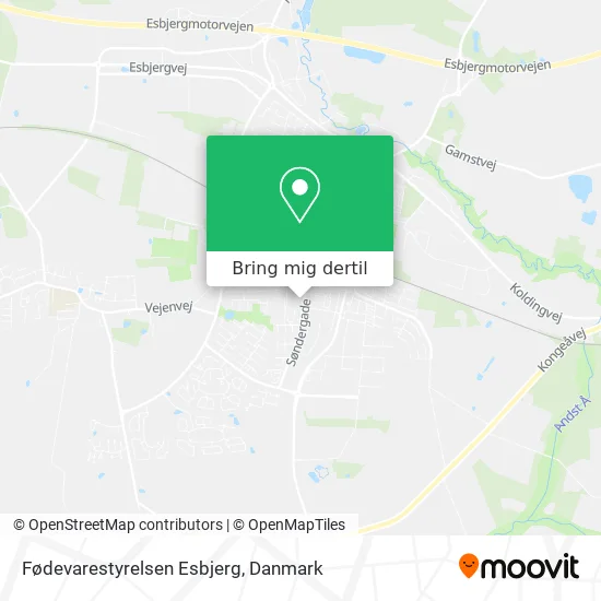 Fødevarestyrelsen Esbjerg kort