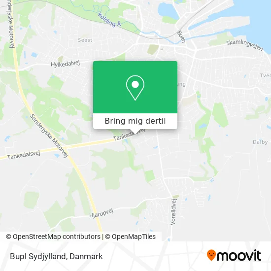 Bupl Sydjylland kort