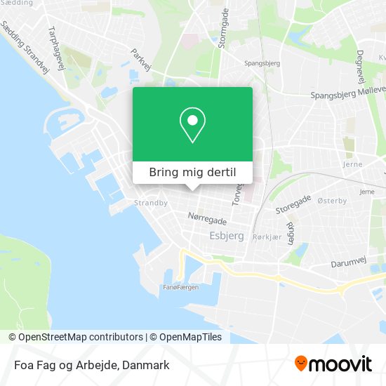 Foa Fag og Arbejde kort