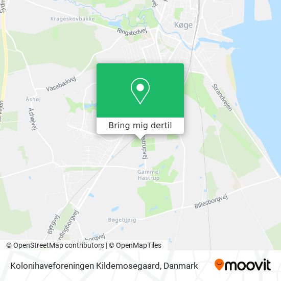 Kolonihaveforeningen Kildemosegaard kort