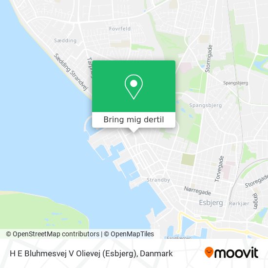 H E Bluhmesvej V Olievej (Esbjerg) kort