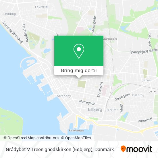 Grådybet V Treenighedskirken (Esbjerg) kort