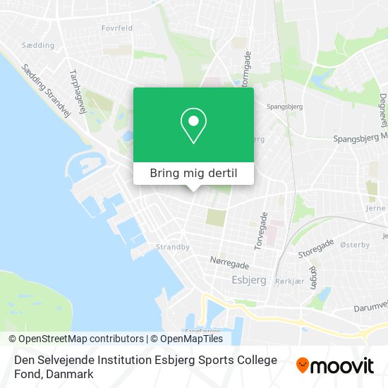 Den Selvejende Institution Esbjerg Sports College Fond kort