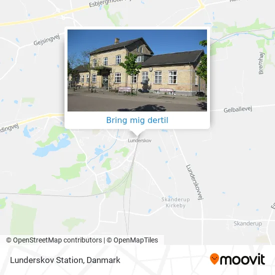 Lunderskov Station kort