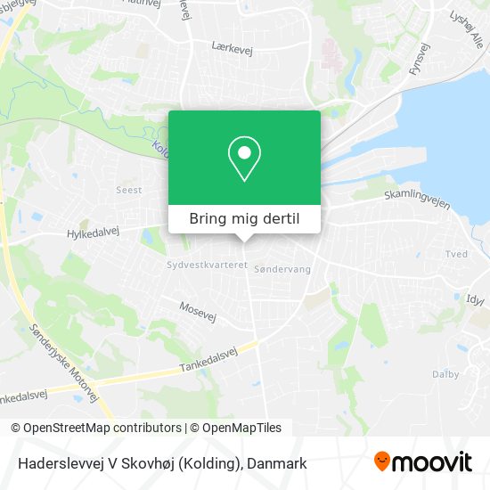 Haderslevvej V Skovhøj (Kolding) kort