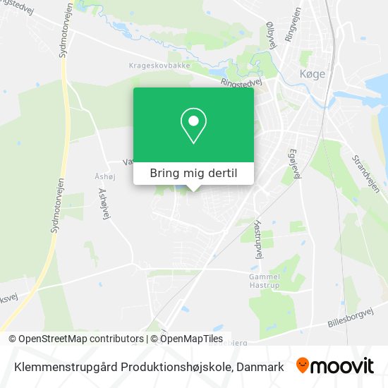 Klemmenstrupgård Produktionshøjskole kort