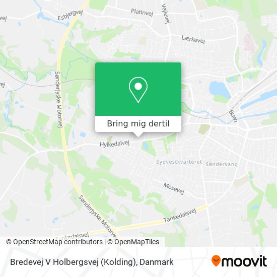 Bredevej V Holbergsvej (Kolding) kort