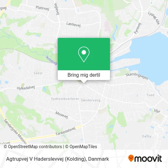 Agtrupvej V Haderslevvej (Kolding) kort