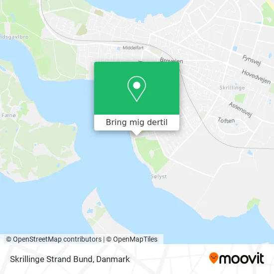 Skrillinge Strand Bund kort