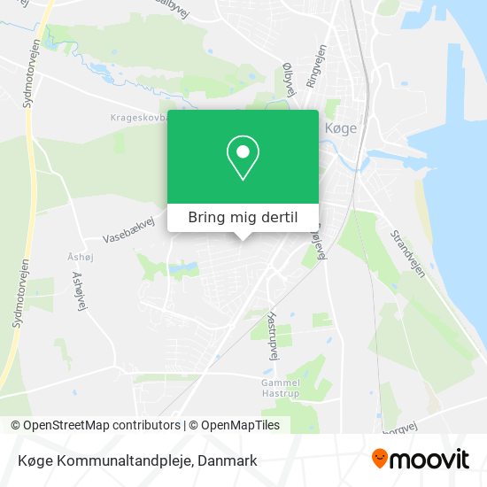 Køge Kommunaltandpleje kort