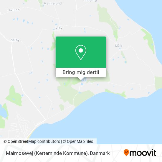 Maimosevej (Kerteminde Kommune) kort