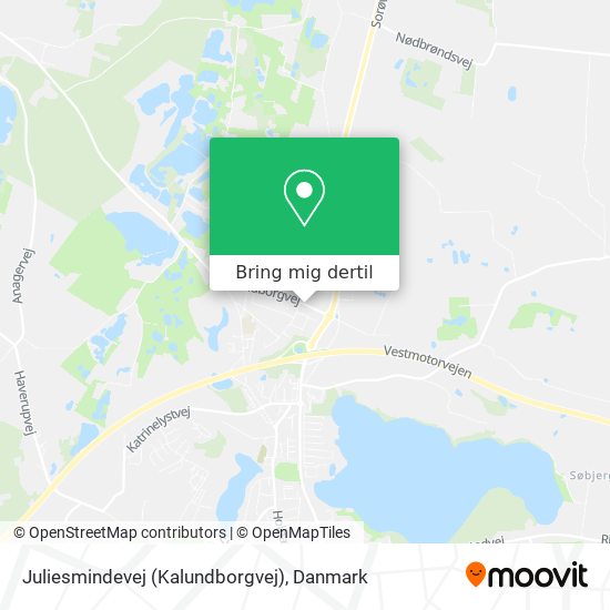 Juliesmindevej (Kalundborgvej) kort