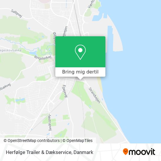 Herfølge Trailer & Dækservice kort