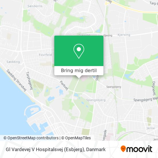 Gl Vardevej V Hospitalsvej (Esbjerg) kort