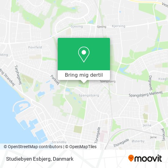 Studiebyen Esbjerg kort