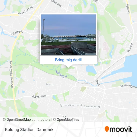 Kolding Stadion kort