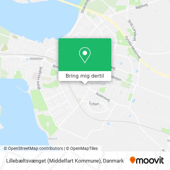 Lillebæltsvænget (Middelfart Kommune) kort