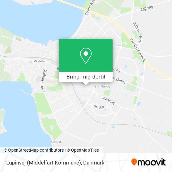 Lupinvej (Middelfart Kommune) kort