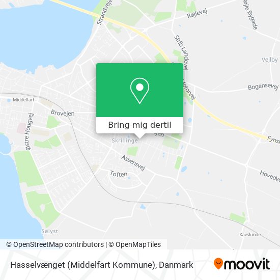 Hasselvænget (Middelfart Kommune) kort