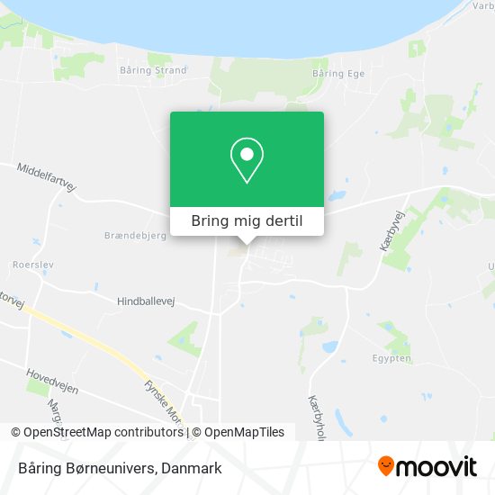 Båring Børneunivers kort