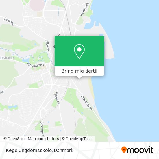 Køge Ungdomsskole kort