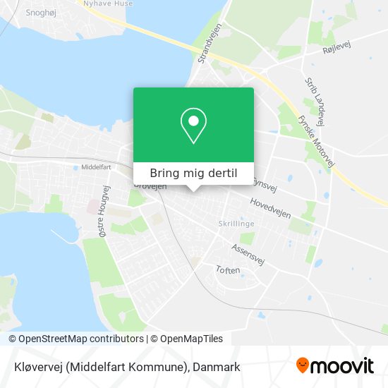 Kløvervej (Middelfart Kommune) kort